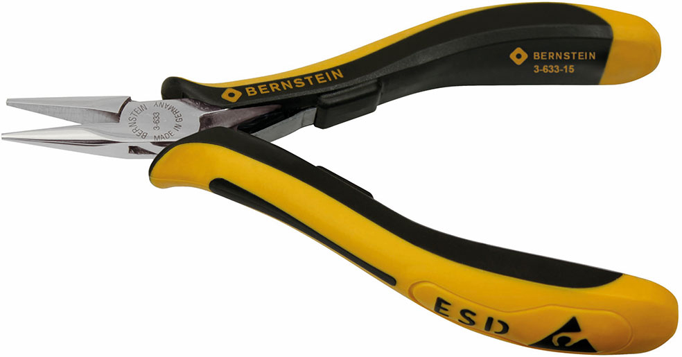 Anti-Static-ESD-Antistatic-Snipe-nose-ESD-pliers-CLASSICline-120-3-633-15-b00-esd-zangen-elektronik-spitzzange-pliers-electronics-snipe-nose-pliers